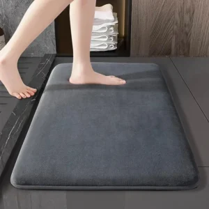 Solid Color Bathroom Non Slip Foot Mat