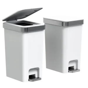 Slim Step Trash Can Set